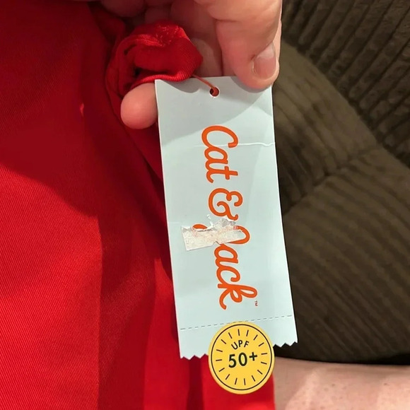 Cat & Jack red swim shirt new with tag - Picture 8 of 11